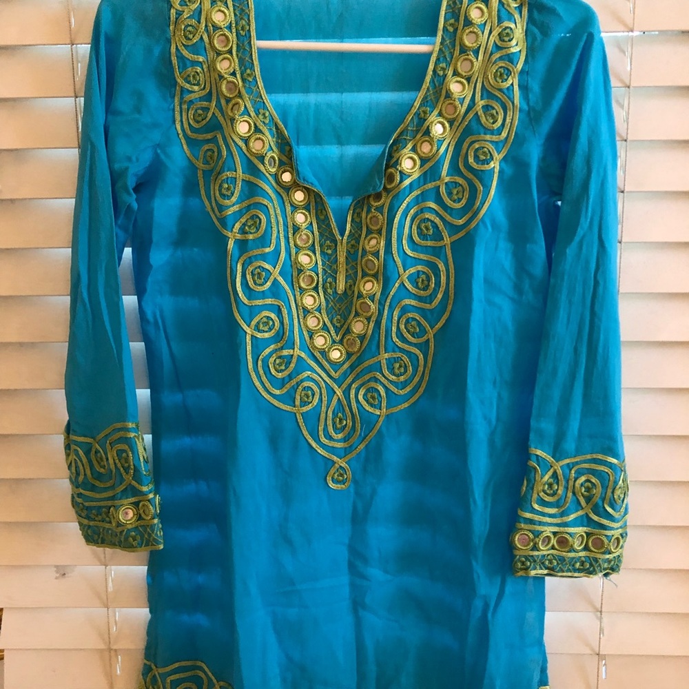 Barbara Gerwit Blue Tunic/ Coverup Small